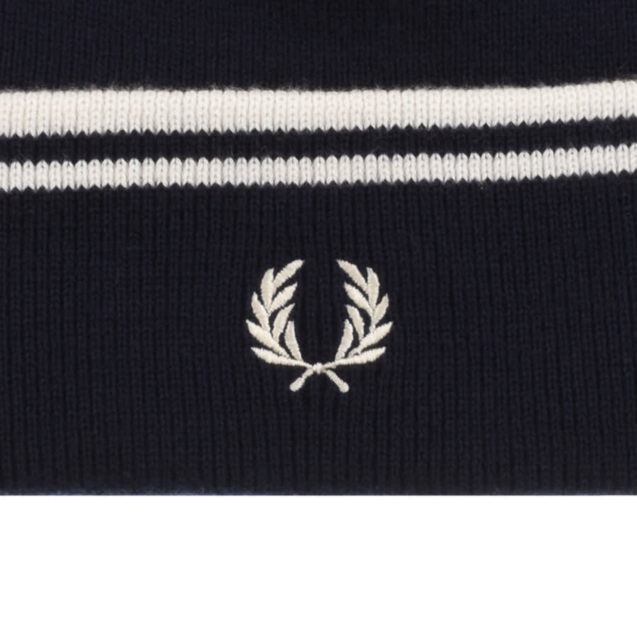 Alternative Image for ProductFred Perry Twin Tipped Ribbed Beanie Hat Navy3